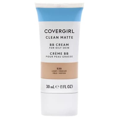 COVERGIRL - Clean Matte BB Cream, Oil-Free, Long-Lasting, Sensitive Skin, Lightweight, 100% Cruelty-Free