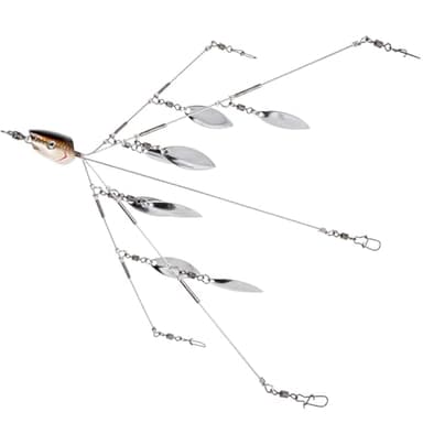 SF 8 Blades Alabama Rigs Umbrella Fishing Rigs Lure for Bass Fishing Bait Rigs 9.1inches/23cm