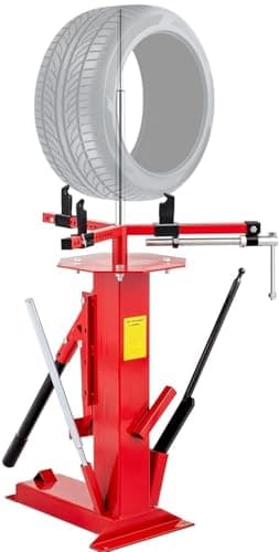 MOTOOS Manual Tire Changer Portable for 4" to 16-1/2"Tires Hand Bead Breaker Mounting Tool for Truck/Car/Motorcycle Tires, Red