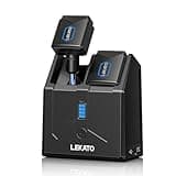 LEKATO Guitar Wireless System with Charging Box, 5.8Ghz Rechargeable Wireless Guitar Transmitter Receiver with 4 Channels Wireless for Guitar Audio Wireless Guitar System for Electric Guitar Bass