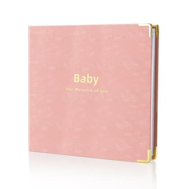 Baby book Baby Memory Book for baby boys and girls First 5 years baby book keepsake baby books (Pink)