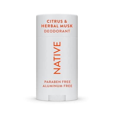 Native Deodorant | Natural Deodorant for Men, Aluminum Free with Baking Soda, Probiotics, Coconut Oil and Shea Butter | Citrus & Herbal Musk