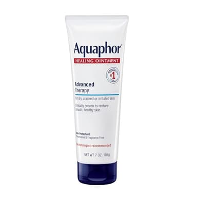 Aquaphor Healing Ointment Advanced Therapy Skin Protectant, Dry Skin Body Moisturizer, 7 Oz Tube