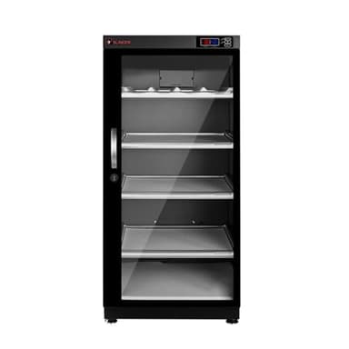 SLINGER 125L Dehumidifying Dry Cabinet Box, Digital Control Noiseless and Energy Saving, 5 Layers for DSLR/Mirrorless Camera Lens and Electronic Equipment Storage,Temperature Humidity LED Dual Screen