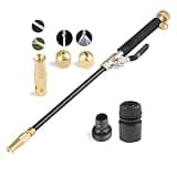 Jet Nozzle Power Washer for Garden Hose, High Pressure Hose Nozzle with 3 Jet Different Nozzle and Hose Quick Connectors, Hydro Power Washer Hose Attachment for Car, Patio