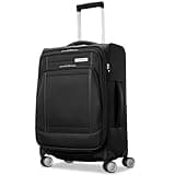 Samsonite UpLIFT 20" Lightweight Softside Carry-On Luggage with Spinner Wheels - Expandable - Airline-Approved, Polyester Soft Suitcase for Ultra Light Travel - Black