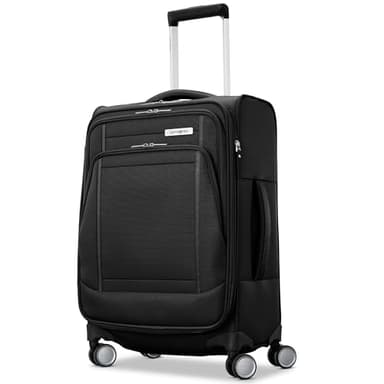 Samsonite UpLIFT Lightweight Softside Carry-On Luggage with Spinner Wheels - Expandable - Airline-Approved, Polyester Soft Suitcase for Ultra Light Travel - Black