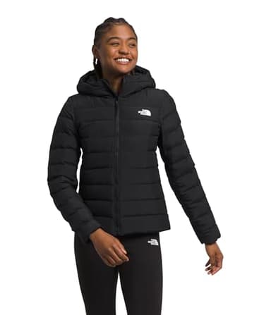 The North Face Women's Aconcagua 3 Hooded Jacket - Insulated Winter Coat, Wind & Water Resistant, Durable Attached Hood, TNF Black-NPF, Large