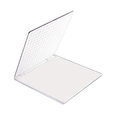 PH PandaHall Acrylic Stamp Block 5.9x6.1" Perfect Positioning Stamping Clear Stamps Scrapbook Craft Stamping Tool with Grid Lines for Mother's Day Card Making Scrapbooking Journaling and Paper Crafts