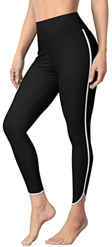 ATTRACO Womens Swim Pants UV Surf Leggings Long Swimming Leggings Black Medium