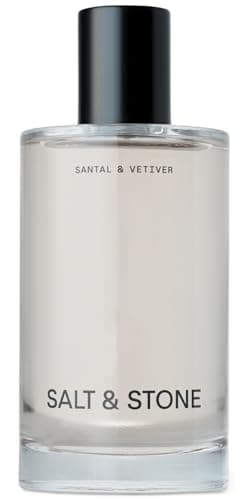 Salt & Stone Body Mist | Santal & Vetiver | Skincare Infused Hair & Body Spray for Women and Men | Hydrating Fragrance with Glycerin and Red Algae | Vegan, Cruelty Free, 3.4 fl oz