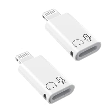 2Pack Lightning Male to USB C Female Charging Adapter,[MFi Certified] Type C Charging Support Data Transmission Call Audio Connector Dongle for iPhone 14/13/12/11/8/7/XS/Plus/Pro Max/6/5 iPad No Call