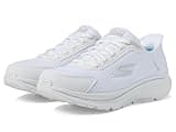 Skechers Women's Hands Free Slip-Ins Go Run Consistent 2.0 Endure Sneaker, White/Silver, 8