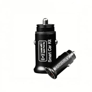 GPS Trackers Mobile Locator for iOS - USB A+C 2 Fast Car Charger with Apple Find My Compatibility, Intelligent Anti-Loss Device with Charging Port & Location Tracking (iOS Only) (2nd Gen Tracker)