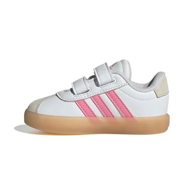 Adidas Unisex-Baby VL Court 3.0, White/Bliss Pink/Alumina, 9