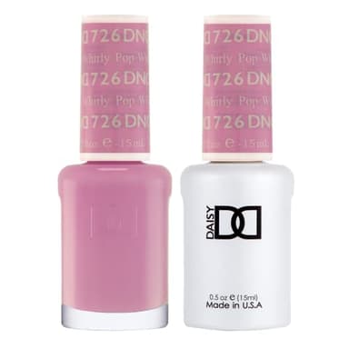 DND Gel Polish Set, Purple Collection, UV/LED Gel Polish and Air Dry Nail Lacquer, Matching Chip-Free Polish Duo, 726 Whirly Pop, 0.5 Fl Oz