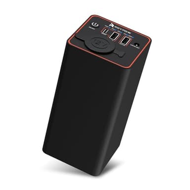 RoyPow 30W PD Portable Charger with 12V/10A Cigarette Lighter Socket, 86.58Wh USB C Laptop Power Bank, 18W QC& 12V DC External Battery Pack, Perfect for MacBook Air iPad Phone Dash Cam or Camping