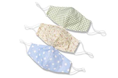 Reusable Cloth Face Mask for Adult Women - Cute Design - Fashionable and Stylish - Floral, Plaid, and Polka Dot - Adjustable Ear Loops - Filter Pocket - Reusable, Breathable, and Washable - 3 Pack