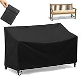 SXAOZYRS Outdoor Bench Cover Waterproof 2 Seater Patio Bench Cover Outdoor Patio Furniture Garden Sofa Chair Cover, Fit for 2-Seater Seating Metal & Hardwood Patio Garden Bench, 53L x 26W x 35H inche