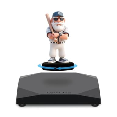 Magnetic Levitating Display Stand Small, 250-Gram/9-Ounce Load Capacity, Compatible with Lightweight Collectibles and Model Cars, Floating display for toys and figures, Chamfered Square Base