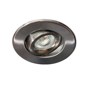4" Inch Recessed Ceiling CAN Light 12V MR16 Adjustable Ring Gimbal Trim Satin Nickel Finish