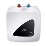 SHIOUCY Electric Water Heater - 110 Volt 1500W 2.11Gallon Instant Hot Under Sink for Kitchen Washing Faucet（IPX4 Maximum Temperature 149℉）, White