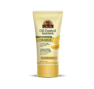 OKAY Pure Naturals Orange Facial Scrub, 6 Ounce, 0.17 kg