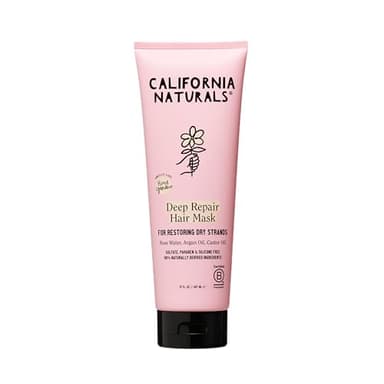 California Naturals Deep Repair Hair Mask, Paraben and Sulfate Free, Deep Conditioner for Dry, Damaged Hair, Vegan, Hydrating and Conditioning, For Curly, Frizzy, All Hair Types, 12 fl oz
