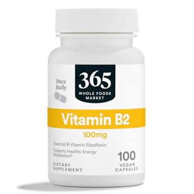365 By Whole Foods Market, Vitamin B2, 100Mg, 100 Vegetable Capsules