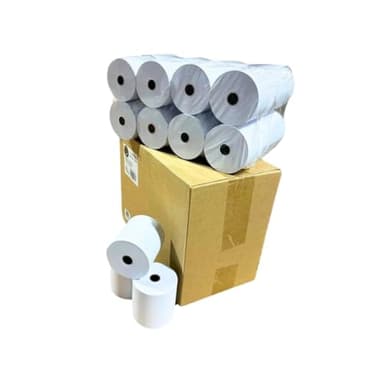 BAM POS 3" x 150' 1ply Bond Receipt Paper Rolls for Kitchen Impact Printers TMU200 SRP275 Star SP700 Suitable For Printing Kitchen Tickets and Order Receipts (24 Rolls Per Case)