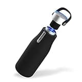 PHILIPS Water GoZero UV Self-Cleaning Smart Water Bottle Vacuum Stainless Steel Insulated Water Bottle with Handle Double-wall, Auto Cleaning, Keep Drink Hot or Cold, BPA Free, Black, 20oz