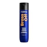 Matrix Brass Off Blue Shampoo | Refreshes, Tones & Neutralizes Brassy Tones | Color Depositing Shampoo | For Lightened Brunettes or Dark Blondes | For Color Treated Hair