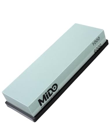 1000/6000 Grit knife Sharpening Stone Dual Sided Whetstone with Non-Slip Rubber Base, Premium knife Sharpener for Kitchen, Hunting, Pocket Knives and Blades