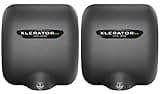 Excel Dryer XLERATOReco XL-GR-ECO 1.1N High Speed Commercial Hand Dryer, Graphite Textured Cover, Automatic Sensor, Surface Mount, Noise Reduction Nozzle, LEED Credit, No Heat 4.5 Amps 110/120V (2 PK)