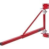 VEVOR Wall Mount Jib Crane, 660 lbs Max Load Capacity Electric Scaffolding Lift, Electric Hoist Holder Swing Arm with Pole, Steel Hoist Frame, 180° Swivel Scaffold Lifting Arm for Electric Hoist