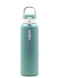 Vapur Chill Double Wall Insulated Reusable Water Bottle With Lockable Lid, Keeps Drinks Cold or Hot, Hydration On The Go, Ideal for Traveling, Hiking or Camping, BPA Free, 20 Ounce, Sea Glass Green