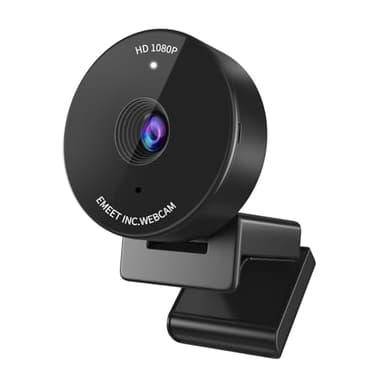 EMEET C950 1080P Webcam - USB Webcam with Microphone & Physical Privacy Cover, Auto Light Correction, Fixed Focus, USB Plug & Play, Ultra Web Cam w/ 70°View for Meeting/Online Classes/Zoom/YouTube