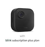 Free Blink Outdoor 1 camera system (newest model), With 1-Year Subscription – Wire-free smart security camera, two-year battery life, HD live view, person detection, Works with Alexa