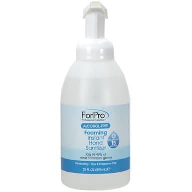 ForPro Professional Collection Alcohol-Free Foaming Instant Hand Sanitizer, Moisturizing, Dye and Fragrance Free Sanitizer, 20 Fl Oz
