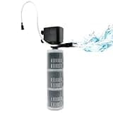 HIKPEED Aquarium Filter Fish Tank Filter, Submersible Aquarium Filter - Aquarium Filter for 55 Gallon 75 Gallon Fish Tank, 40 to 150 Gallon, Internal Filter for Aquarium with 3 Stages Filter Media