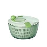 Cocoberg Salad Spinner-wash，Spin & Dry Salad Greens，Fruit & Vegetable wash，4.2qt.（green)…