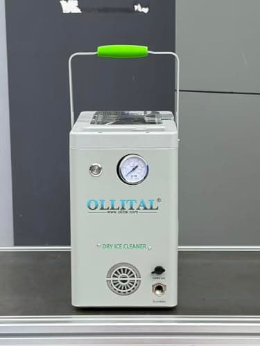 OLLITAL Mini Nova Portable Dry Ice Cleaner Machine with Pressure Gauge, Control Port, CO2 Jet for Removing Carbon Deposits