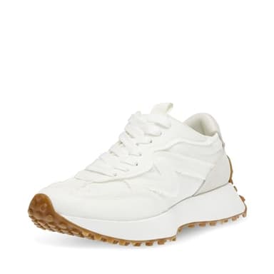 Steve Madden Women's Campo Sneaker, White, 7