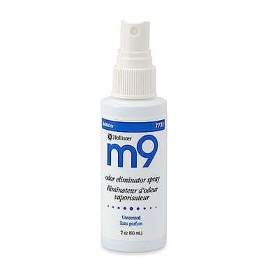 Hollister 7732 m9 Odor Eliminator Spray, Unscented, 2 oz Bottle, 1 Pack – Ostomy Spray, Ostomy Supplies, Odor Neutralizer