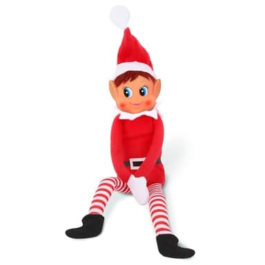 Christmas Elf Behaving Badly Plush Toy | Elfette Novelty Long Bendy Naughty Girl Christmas Doll | 12 Inches