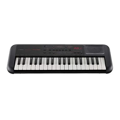 Yamaha 37-Mini Key Musical Keyboard Piano featuring Portable Design, 42 Instrument Voices, Phrase Recorder, Built-In Speakers, Battery Power, Black (PSS-A50)