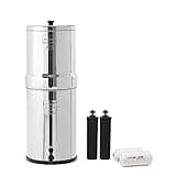 Crown Berkey Gravity-Fed Water Filter with 2 Black Berkey Elements and 2 Berkey PF-2 Fluoride and Arsenic Reduction Elements for Everyday Home Use