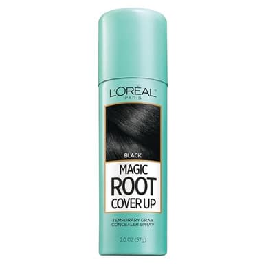 L'Oreal Paris Magic Root Cover Up Gray Concealer Spray Black 2 oz.(Packaging May Vary)