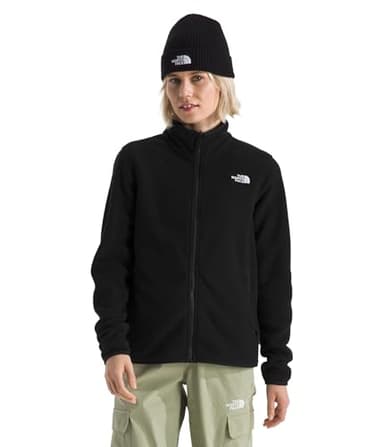 The North Face Women's Glacier Fleece Jacket (Standard & Plus Size) - Soft Pullover with Zippered Hand Pockets, TNF Black, Medium