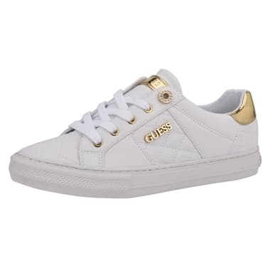 Guess Women's Loven Sneaker, White, 7.5